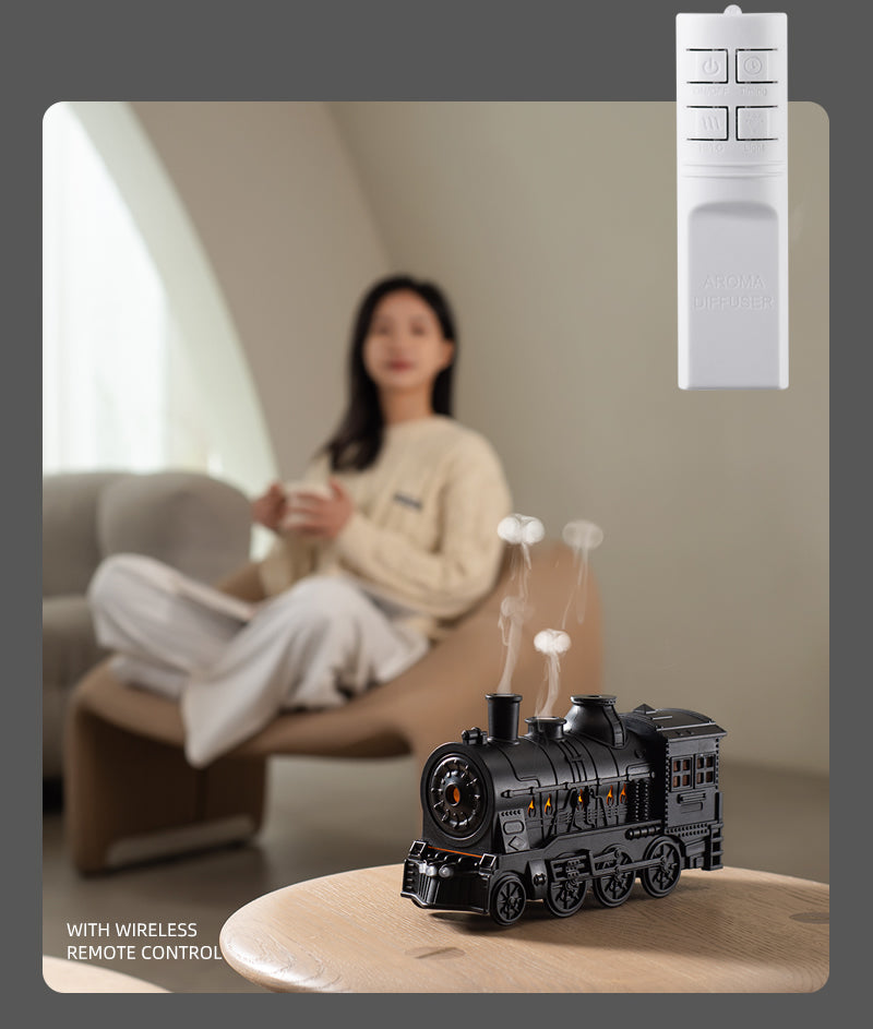 Steam Train Humidifier - Fun Desktop Locomotive Shape with Cool Mist