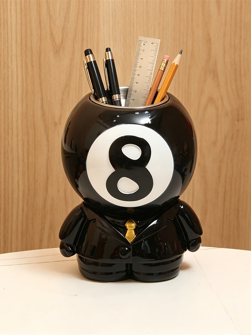 Unique Billiard Ball Pen Holder,Fun Office & Home Desk Organizer for Pens, Remote, Stationery