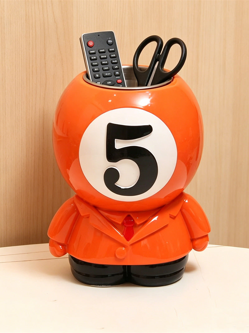 Unique Billiard Ball Pen Holder,Fun Office & Home Desk Organizer for Pens, Remote, Stationery