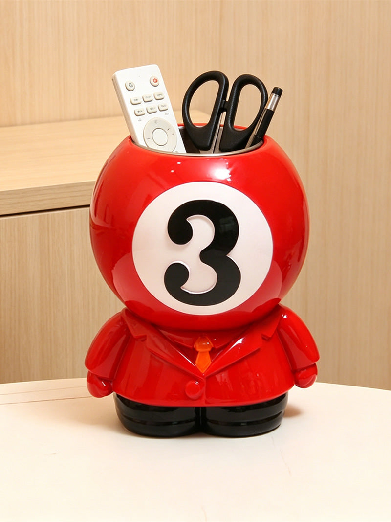 Unique Billiard Ball Pen Holder,Fun Office & Home Desk Organizer for Pens, Remote, Stationery