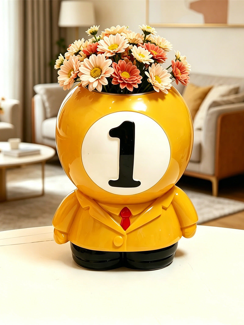 Unique Billiard Ball Pen Holder,Fun Office & Home Desk Organizer for Pens, Remote, Stationery