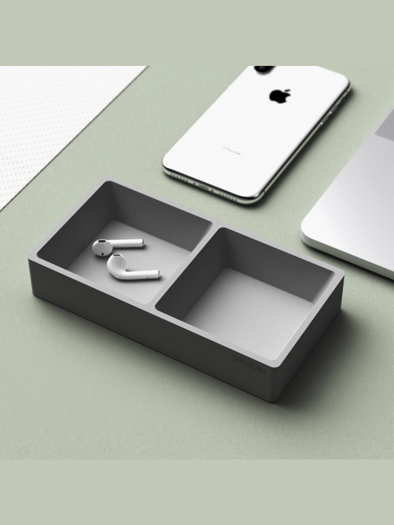 Unique Concrete Art Desktop Storage Box, Jewelry Key Organize