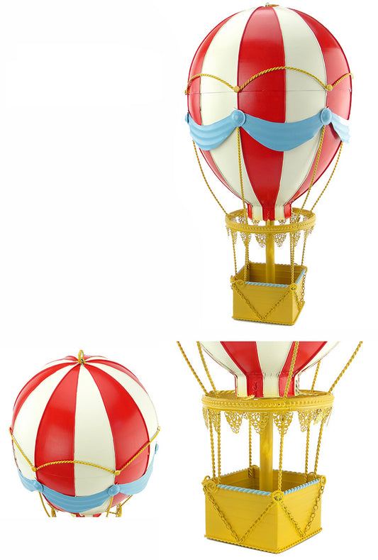 Vintage 19th century European hot air balloon iron model, bar pendant crafts, home decoration gifts