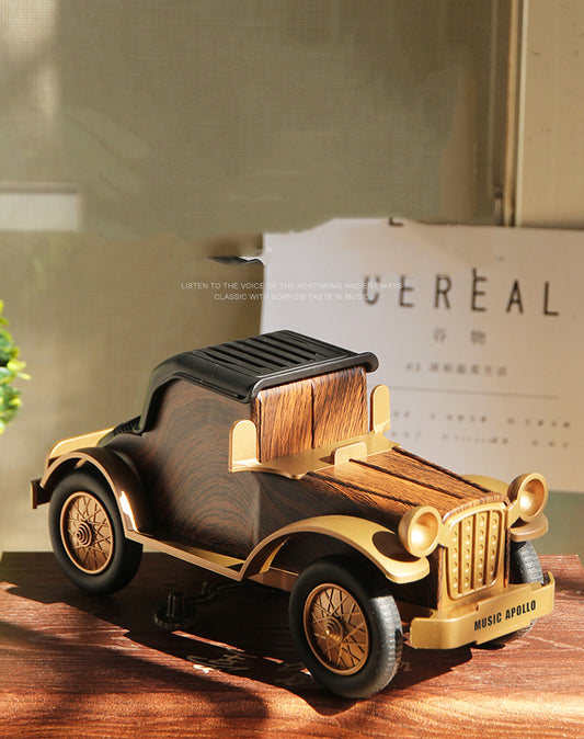 Vintage Classic Car Bluetooth Speaker - Retro Desktop Decor