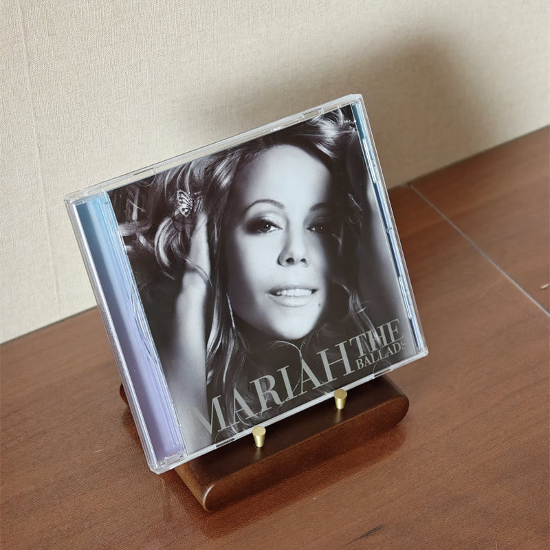 Walnut Wood Brass Multi‑Use Display Stand, Tabletop Easel Holder for Tablet,iPad,Book, CD, Photo,Decorative Plate