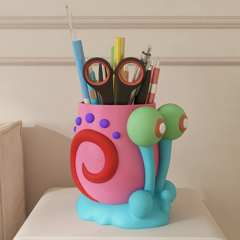 Whimsical Colorful Snail Office Pen Holder : A Creative and Cheerful Gift