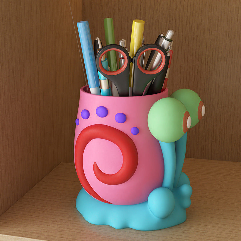 Whimsical Colorful Snail Office Pen Holder : A Creative and Cheerful Gift
