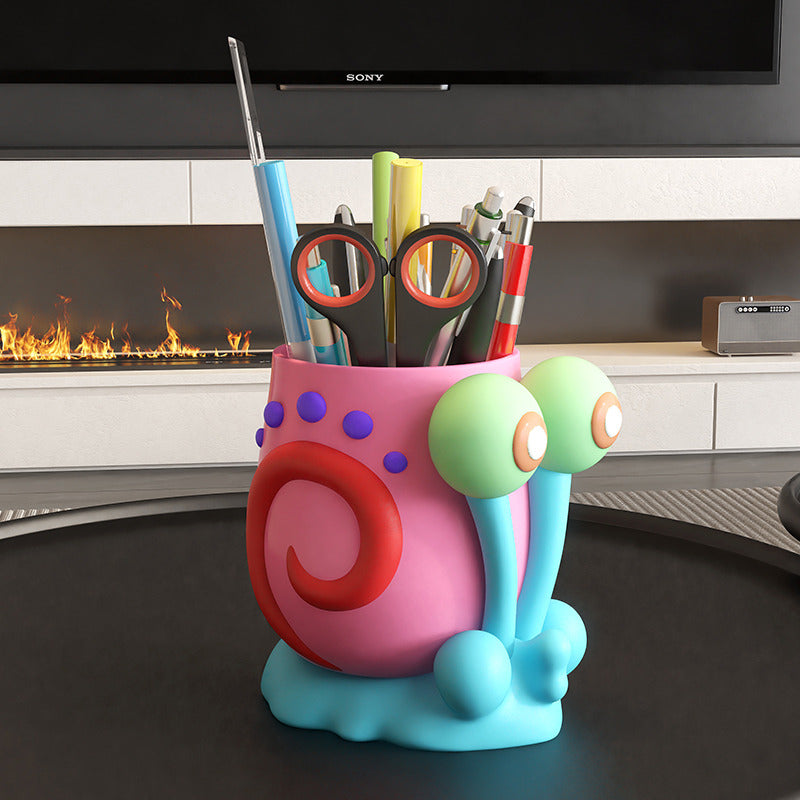 Whimsical Colorful Snail Office Pen Holder : A Creative and Cheerful Gift