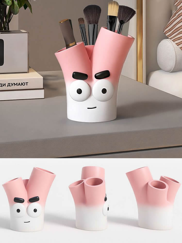Whimsical Pen Holder - Cartoon Dolls Office Desk Organizer,Creative Gifts
