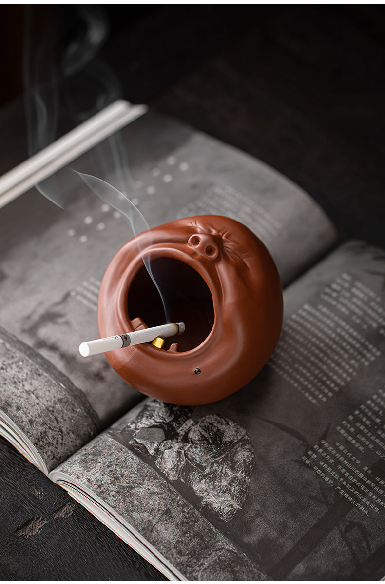 Whimsical Yawning Mouth Ceramic Ashtray - Quirky & Functional Home Decor