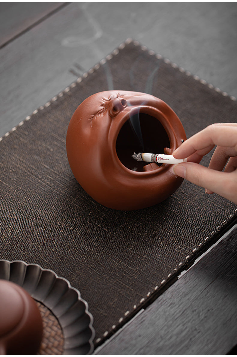 Whimsical Yawning Mouth Ceramic Ashtray - Quirky & Functional Home Decor