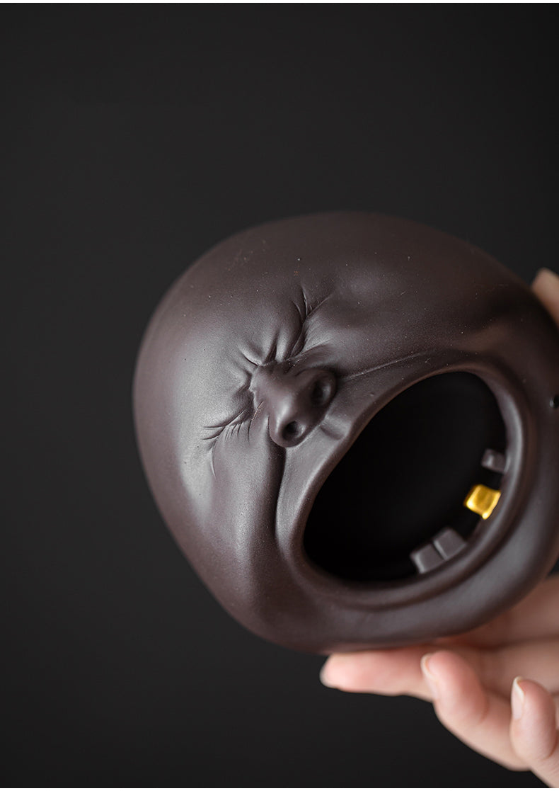 Whimsical Yawning Mouth Ceramic Ashtray - Quirky & Functional Home Decor