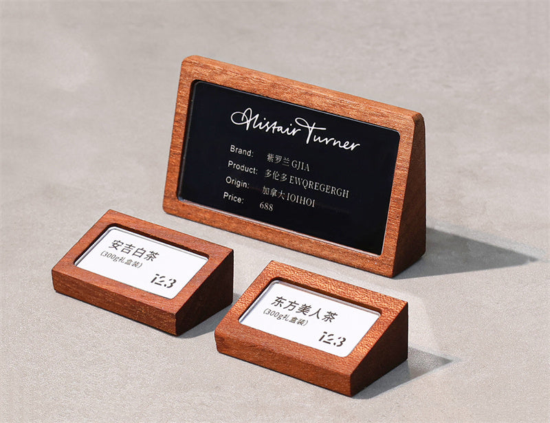 Wood & Acrylic Table Tent Sign
