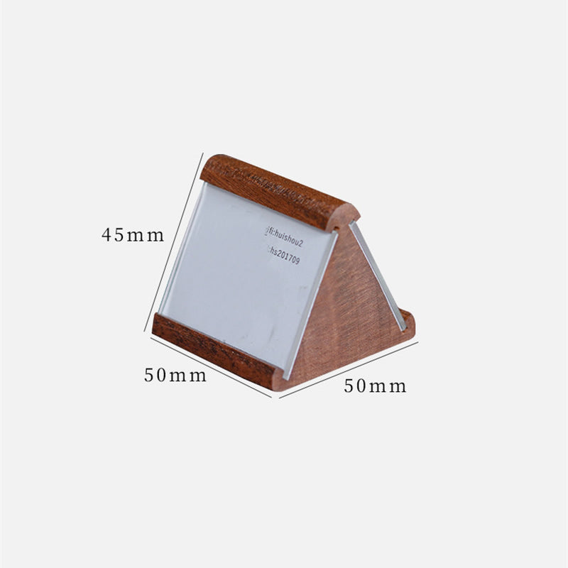 Wooden Double-Sided Display Stand - Price Tag & Information Sign for Desks, Counters & Shops