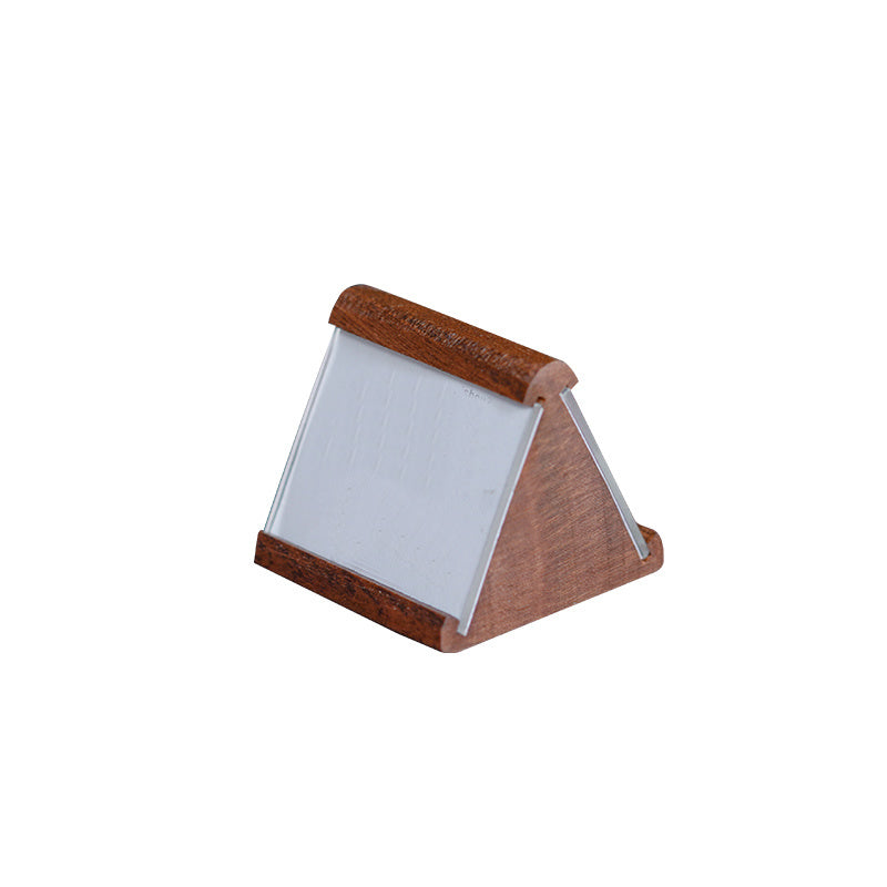 Wooden Double-Sided Display Stand - Price Tag & Information Sign for Desks, Counters & Shops