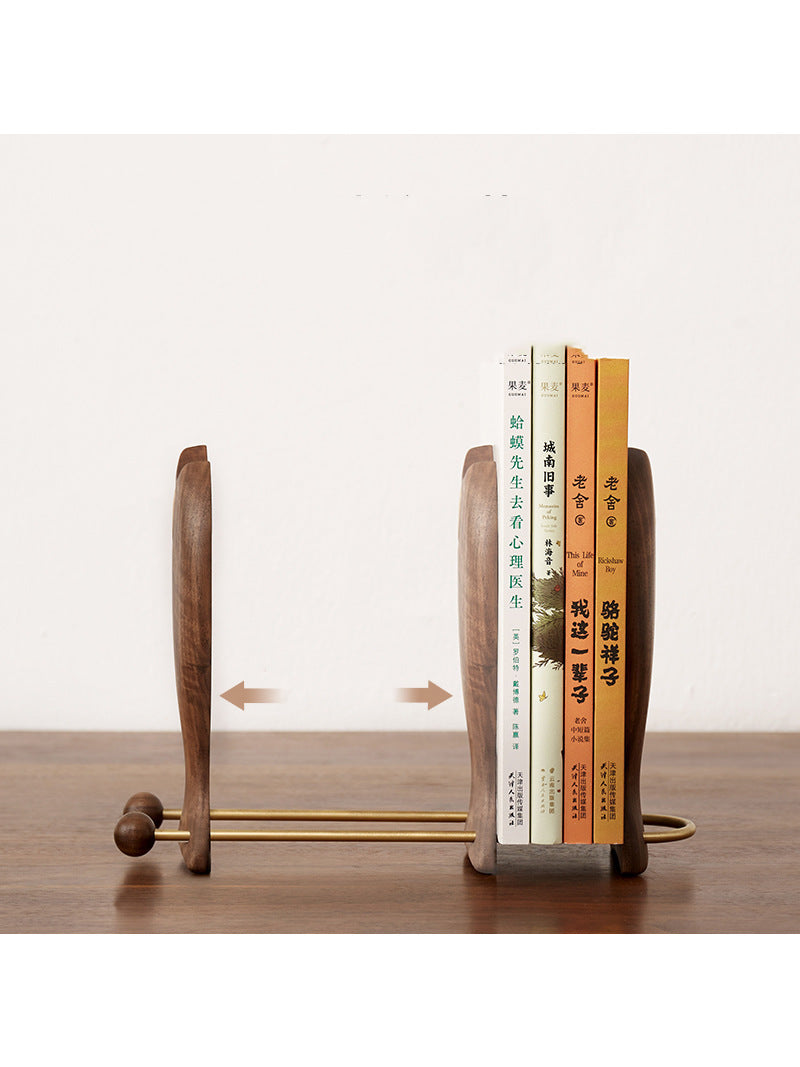 Wooden Strange Fish Study Bookends, Office Desktop Decoration