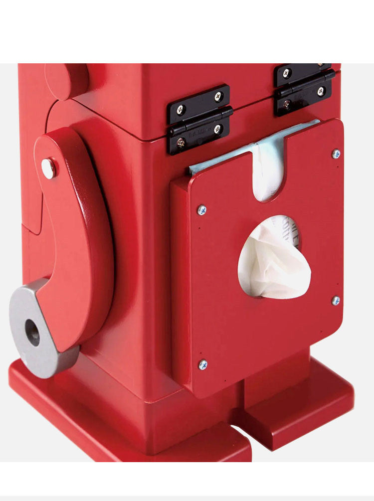 Wooden Robot Desk Organizer: Vibrant and Practical Stationery Storage